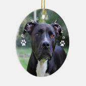 Benutzerdefiniertes Bild der Pitbuler Liebe Keramikornament (Rechts)
