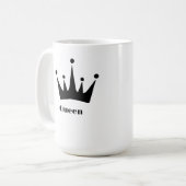 Benutzerdefiniertes Bild der schwarzen Farbkronenf Kaffeetasse (Vorderseite Links)