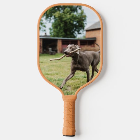 Benutzerdefiniertes Bild für die Mama des Vaters P Pickleball Schläger (Rückseite)