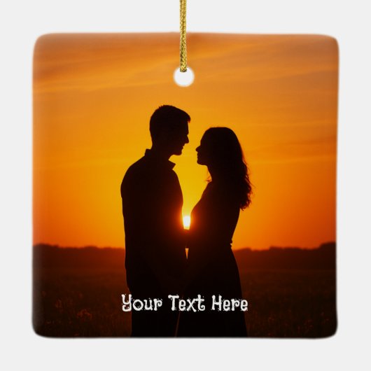 Benutzerdefiniertes Bild  Keramikornament (Rückseite)