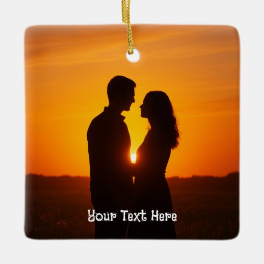 Benutzerdefiniertes Bild  Keramikornament (Vorderseite)