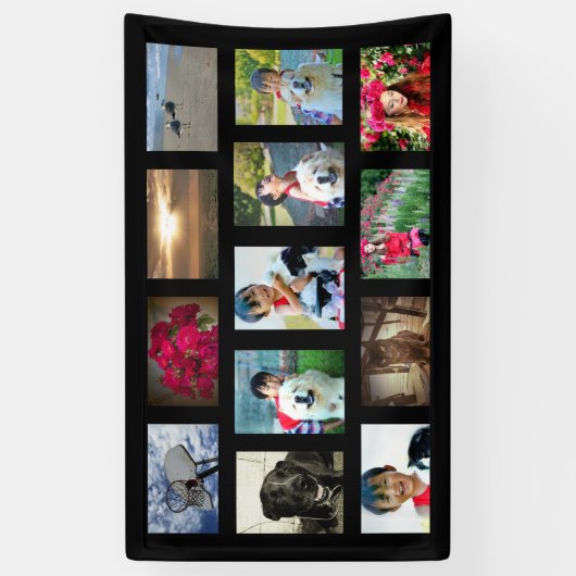 Benutzerdefiniertes Bild mit 13 Collage Color Banner (Vertikal)