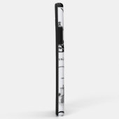 Benutzerdefiniertes Bild Modernes Muster pari schw Case-Mate iPhone Hülle (Hinten/Rechts)