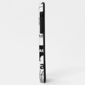 Benutzerdefiniertes Bild Modernes Muster pari schw Case-Mate iPhone Hülle (Hinten/Links)