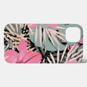 Benutzerdefiniertes Bild Modernes Retro l Tropenbl Case-Mate iPhone Hülle (Rückseite (Horizontal))