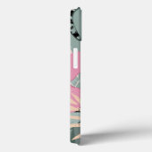 Benutzerdefiniertes Bild Modernes Retro l Tropenbl Case-Mate iPhone Hülle (Rückseite / Rechts)