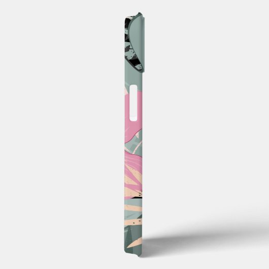 Benutzerdefiniertes Bild Modernes Retro l Tropenbl Case-Mate iPhone Hülle (Rückseite / Rechts)