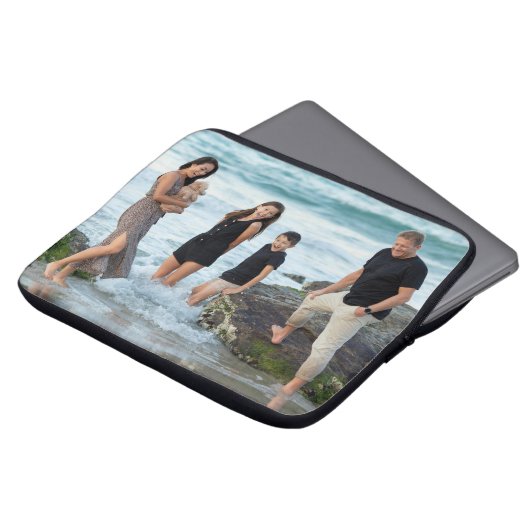 Benutzerdefiniertes Bild Personalisiertes Design P Laptopschutzhülle (Vorne Oben)