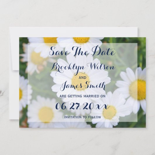 Benutzerdefiniertes Bild speichern Sie die Datumsk Einladung (Rückseite)