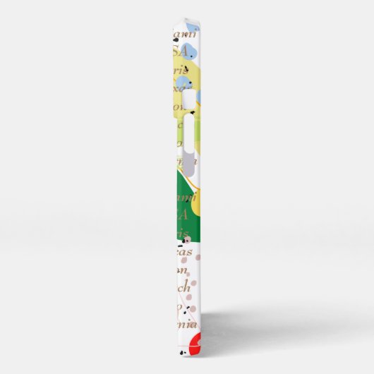 Benutzerdefiniertes Bild und Text modern abstrakt iPhone Hülle (Linke Seite)