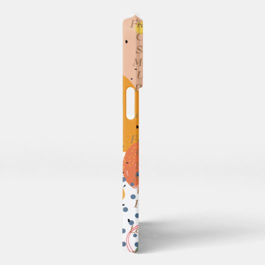 Benutzerdefiniertes Bild und Text modern abstrakt iPhone Hülle (Rechte Seite)