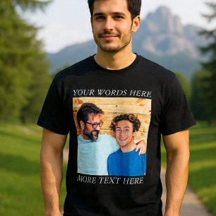 Benutzerdefiniertes Bild- und Text-T-Shirt Erste T-Shirt