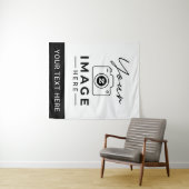 Benutzerdefiniertes Bild und Text Wandteppich (Beispiel (Horizontal))