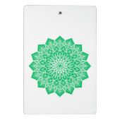 Benutzerdefiniertes Bild und Textschreiben in Grün Mini Klemmbrett (Rückseite)