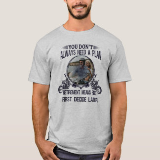Benutzerdefiniertes Bild vom Rentner-Biker-Vater T-Shirt