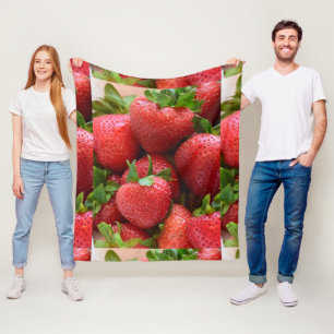 Benutzerdefiniertes Bild von Sweet and Juicy Straw Fleecedecke