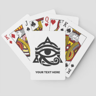 Benutzerdefiniertes Bild von Text und Farbe des Ho Spielkarten