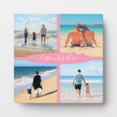 Benutzerdefiniertes BildCollage Text Plaque - Erin Fotoplatte (Vorderseite)