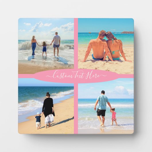 Benutzerdefiniertes BildCollage Text Plaque - Erin Fotoplatte (Vorderseite)