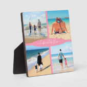 Benutzerdefiniertes BildCollage Text Plaque - Erin Fotoplatte (Vorderseite)