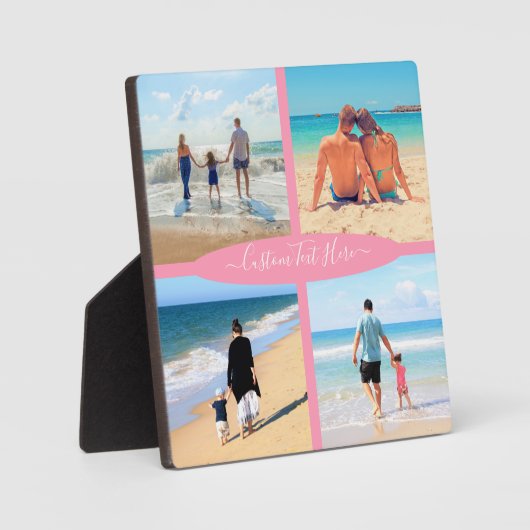 Benutzerdefiniertes BildCollage Text Plaque - Erin Fotoplatte (Vorderseite)