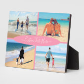 Benutzerdefiniertes BildCollage Text Plaque - Lieb Fotoplatte (Seite)