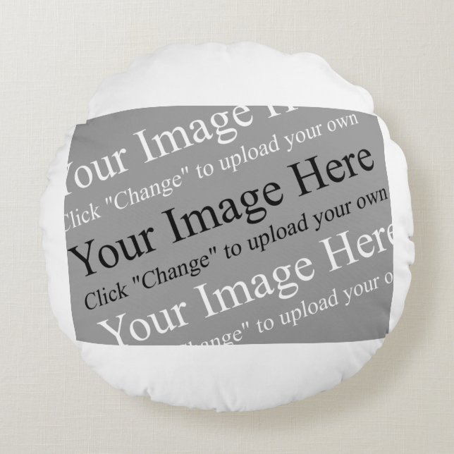 Benutzerdefiniertes Bildkissen Rundes Kissen (Vorderseite)