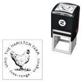 Benutzerdefiniertes, Bio Freie-Range-Ei-Logo Permastempel (Beispiel)