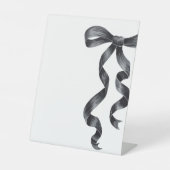 Benutzerdefiniertes Black Bow-Zeichen Sockelschild (Vorderseite)