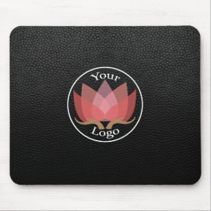 Benutzerdefiniertes Black Leather-LOGO Mousepad