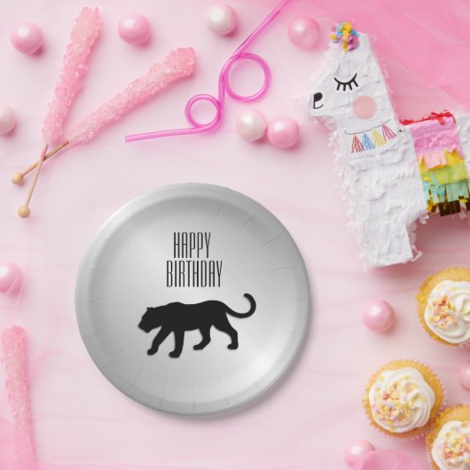 Benutzerdefiniertes Black Panther-Party Pappteller (Party)