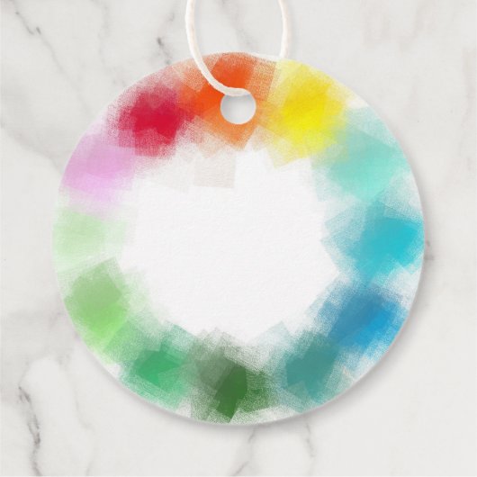 Benutzerdefiniertes Blankenvorlage Elegant Moderne Geschenkanhänger (Rückseite)