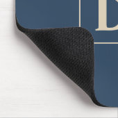 Benutzerdefiniertes Blau mit Vanilla-Initial-Maus- Mousepad (Ecke)