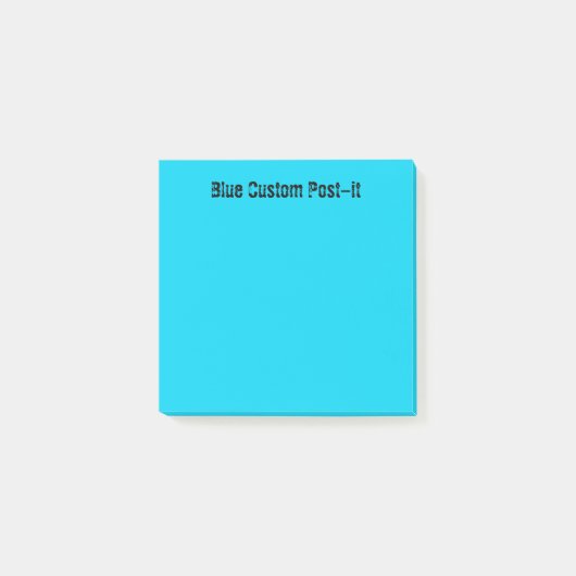 Benutzerdefiniertes Blau Post-it Klebezettel (Vorderseite)