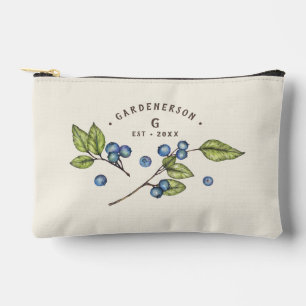Benutzerdefiniertes Blaubeer-Hochzeitsdatum  Zubehörtasche