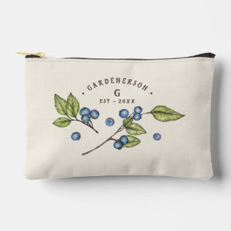Benutzerdefiniertes Blaubeer-Hochzeitsdatum  Zubehörtasche