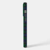 Benutzerdefiniertes blaues, schwarz gekreuztes Mus iPhone Hülle (Linke Seite)