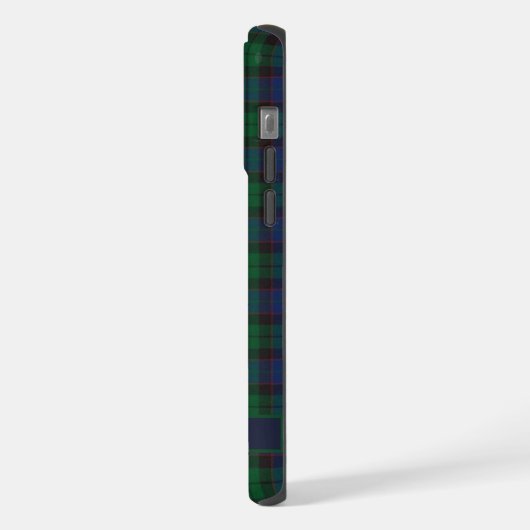 Benutzerdefiniertes blaues, schwarz gekreuztes Mus iPhone Hülle (Linke Seite)