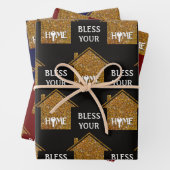Benutzerdefiniertes BLESS IHRES ZUHAUSE-Real-Anwes Geschenkpapier Set (Beispiel)