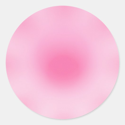 Benutzerdefiniertes Blindfarbenrosa Trendy Templat Runder Aufkleber (Vorderseite)