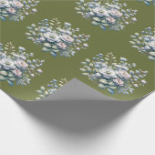 Benutzerdefiniertes Blumendesign Geschenkpapier (Ecke)