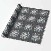 Benutzerdefiniertes Blumendesign Geschenkpapier (Ungerollt)