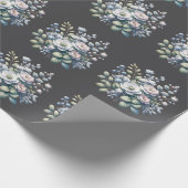 Benutzerdefiniertes Blumendesign Geschenkpapier (Ecke)