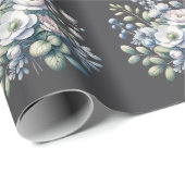 Benutzerdefiniertes Blumendesign Geschenkpapier (Rolleneckpunkt)