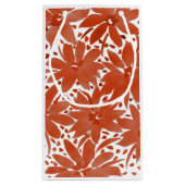 Benutzerdefiniertes Blumendesign im rostfarbenen G Kleine Geschenktüte (Rückseite)