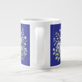 Benutzerdefiniertes Blumendesign Jumbo-Tasse (Rückseite)