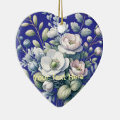 Benutzerdefiniertes Blumendesign Keramik Ornament (Rechts)