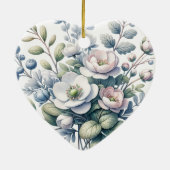 Benutzerdefiniertes Blumendesign Keramik Ornament (Hinten)