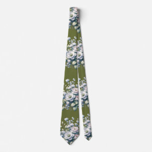 Benutzerdefiniertes Blumendesign  Krawatte