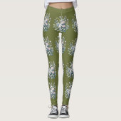Benutzerdefiniertes Blumendesign Leggings (Vorderseite)